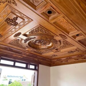 Trần Gỗ Hương Đá Chạm Khắc – Tinh Hoa Nội Thất
